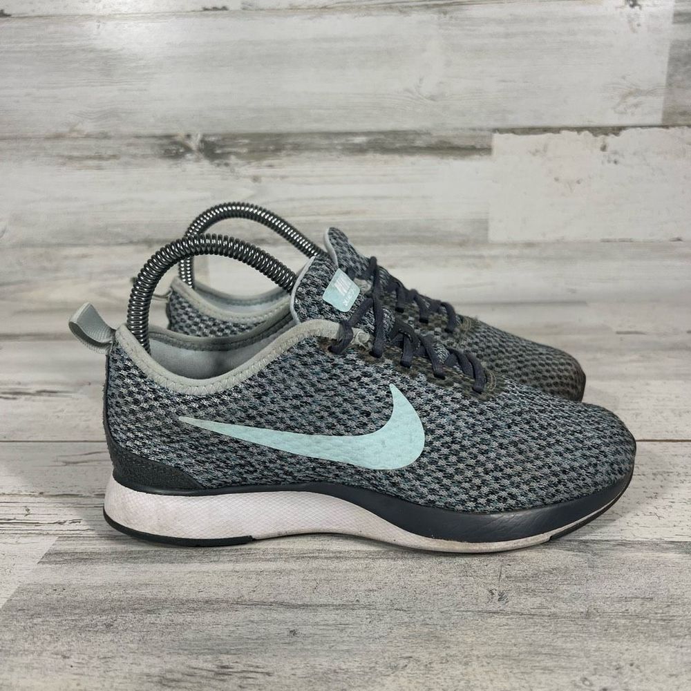 Nike Dualtone Racer‎ Gray Running Shoes Sneakers Lace Up Size 5.5